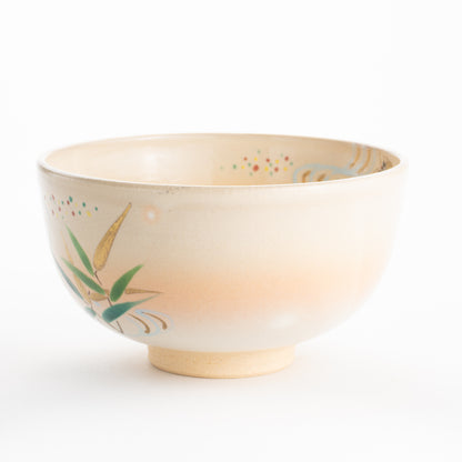 【清水焼】抹茶碗　芦にホタル　亨 KOTOPOTTER