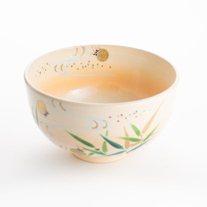 【清水焼】抹茶碗　芦にホタル　亨 KOTOPOTTER