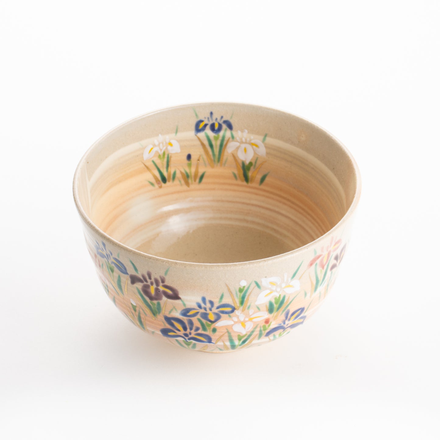 【清水焼】抹茶碗　刷毛目菖蒲　亨 KOTOPOTTER