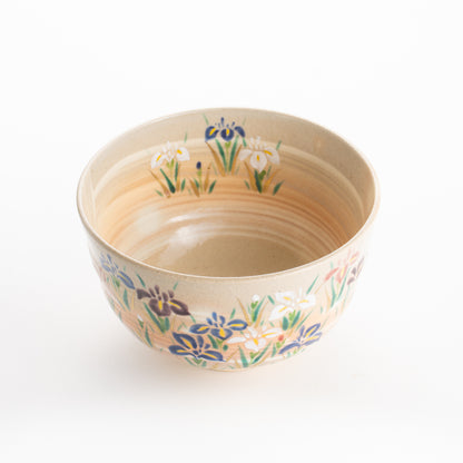 【清水焼】抹茶碗　刷毛目菖蒲　亨 KOTOPOTTER