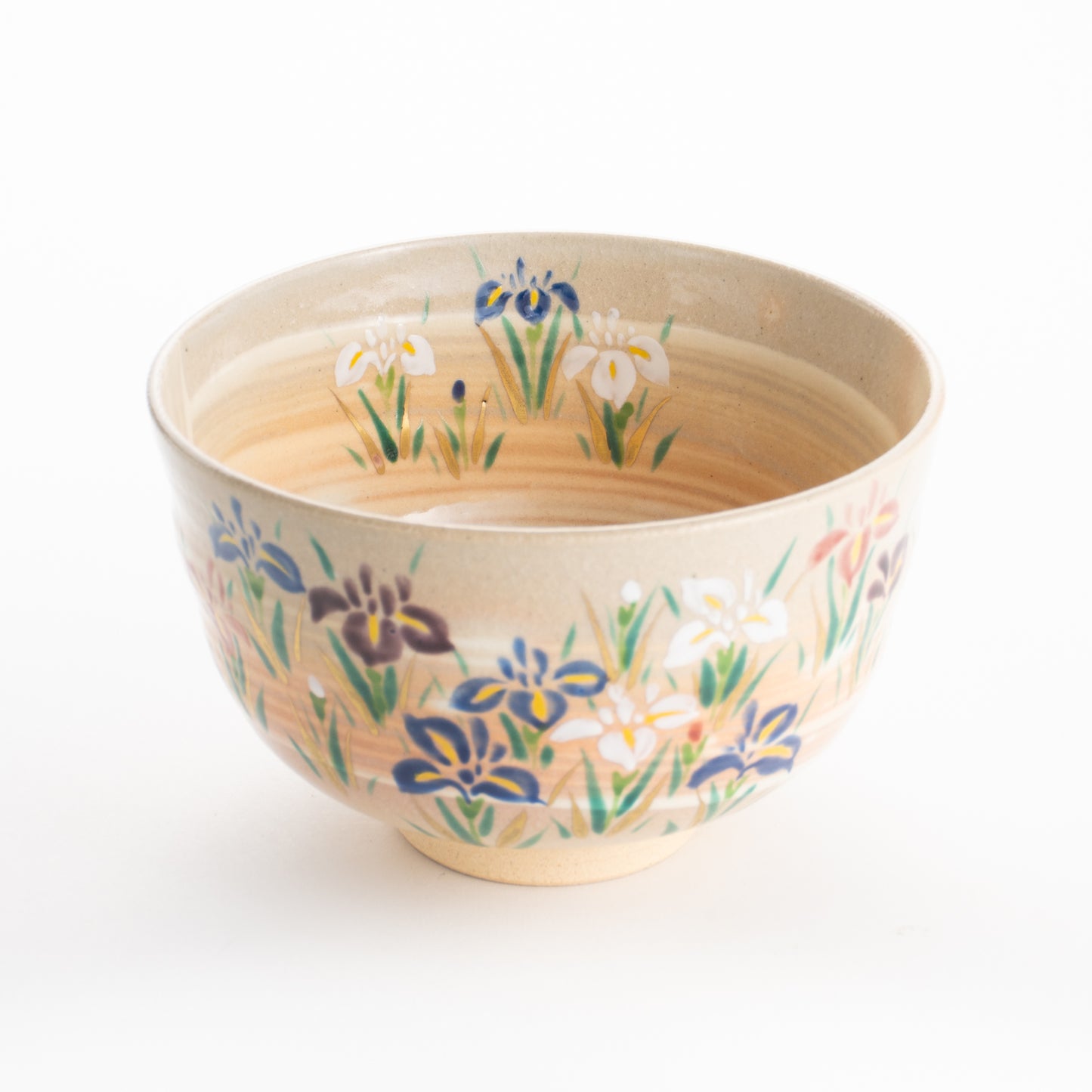 【清水焼】抹茶碗　刷毛目菖蒲　亨 KOTOPOTTER