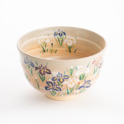 【清水焼】抹茶碗　刷毛目菖蒲　亨 KOTOPOTTER