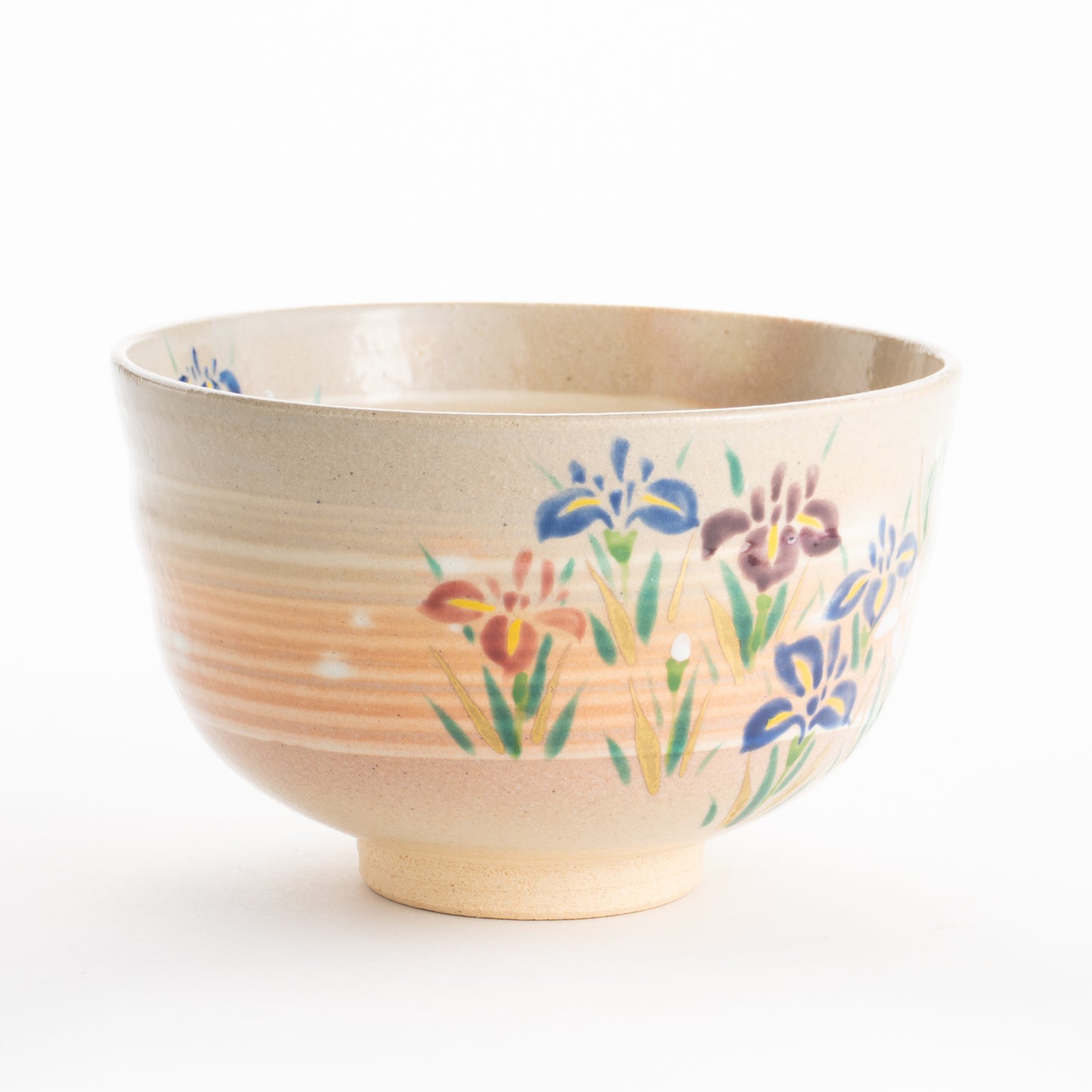 【清水焼】抹茶碗　刷毛目菖蒲　亨 KOTOPOTTER