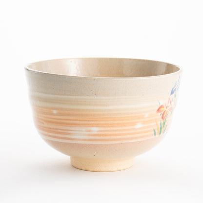 【清水焼】抹茶碗　刷毛目菖蒲　亨 KOTOPOTTER