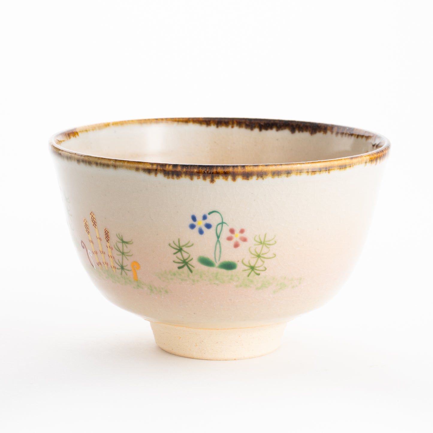 【清水焼】抹茶碗　春ノ野　安徳 KOTOPOTTER