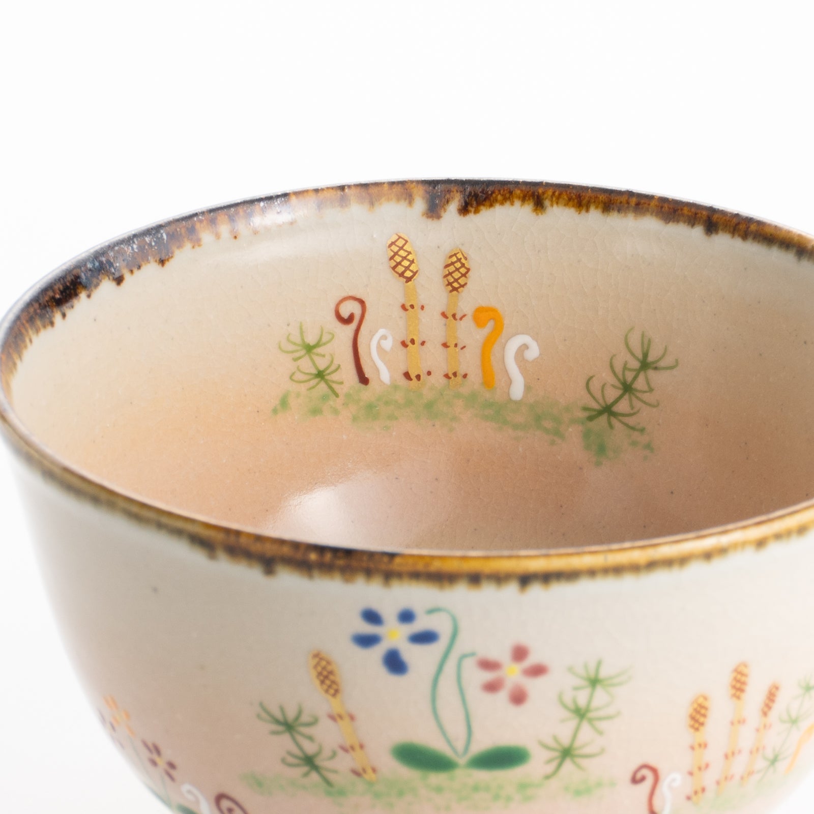 【清水焼】抹茶碗　春ノ野　安徳 KOTOPOTTER