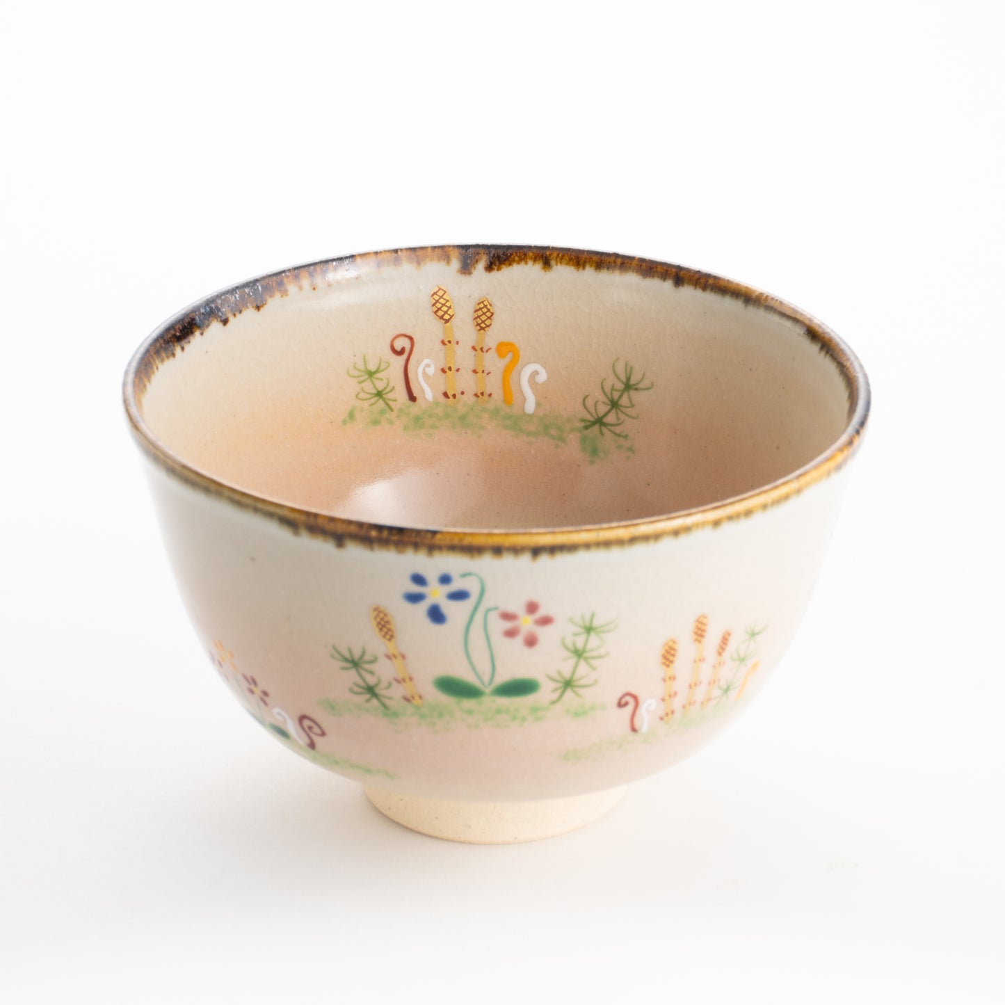 【清水焼】抹茶碗　春ノ野　安徳 KOTOPOTTER