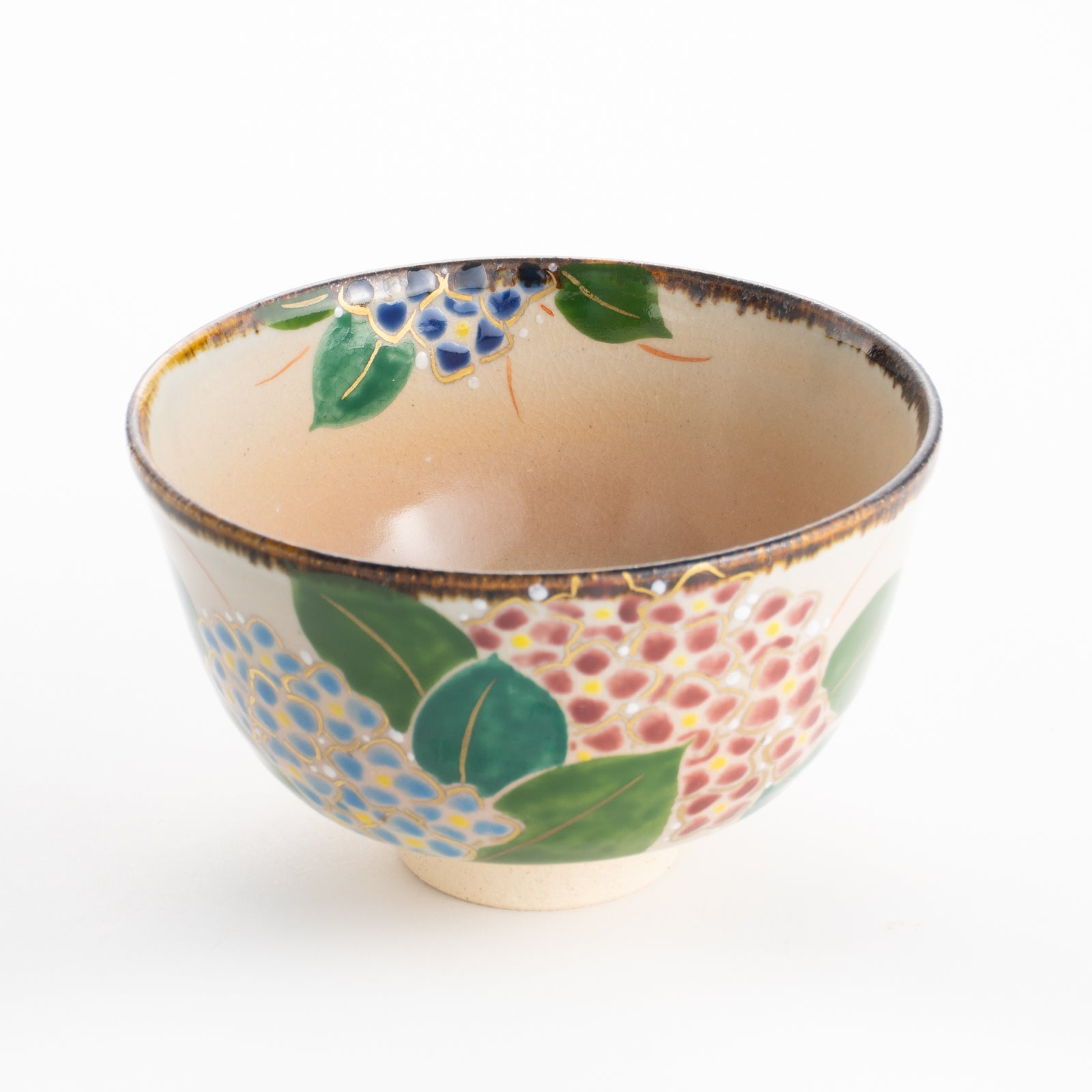 【清水焼】抹茶碗　紫陽花　安徳 KOTOPOTTER
