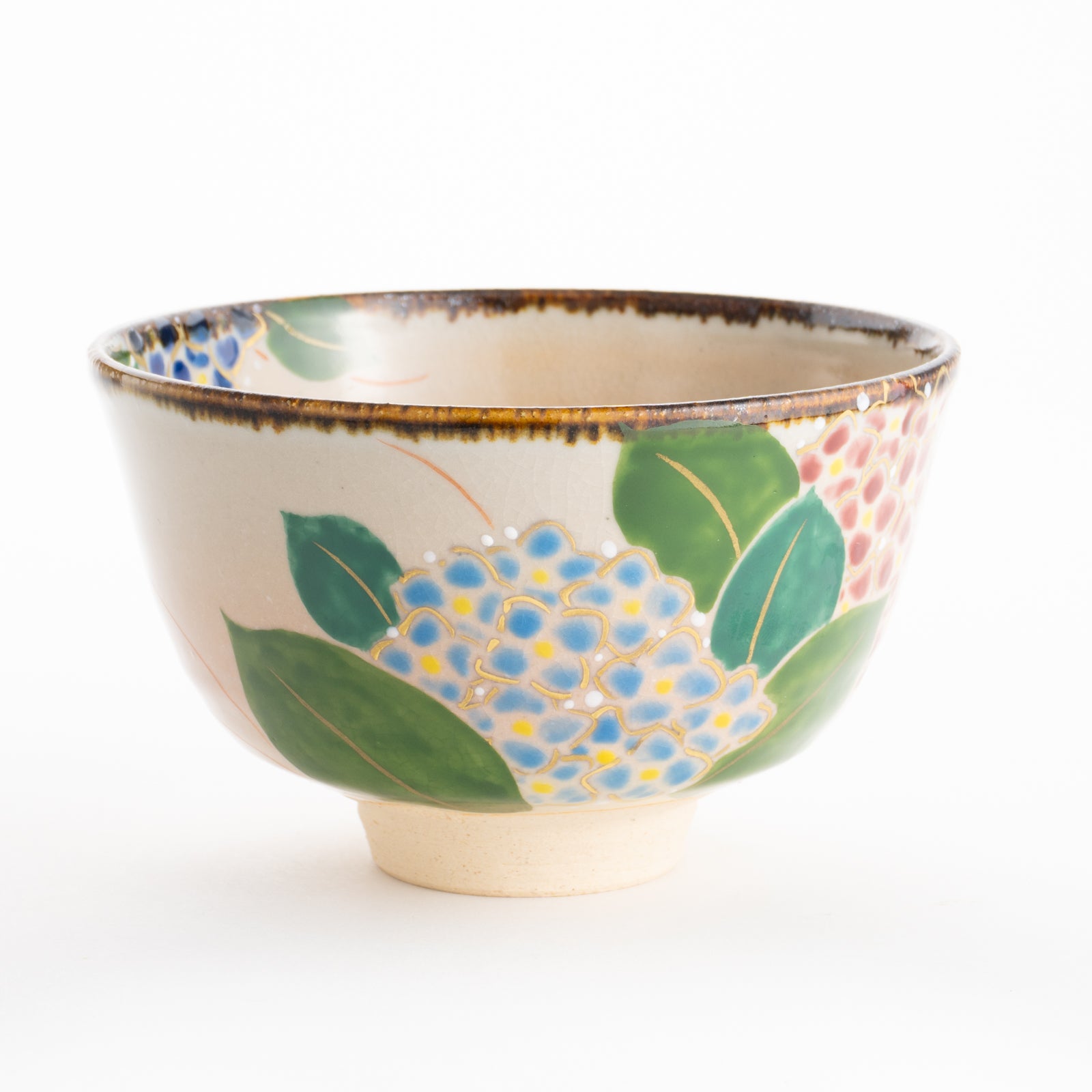 【清水焼】抹茶碗　紫陽花　安徳 KOTOPOTTER