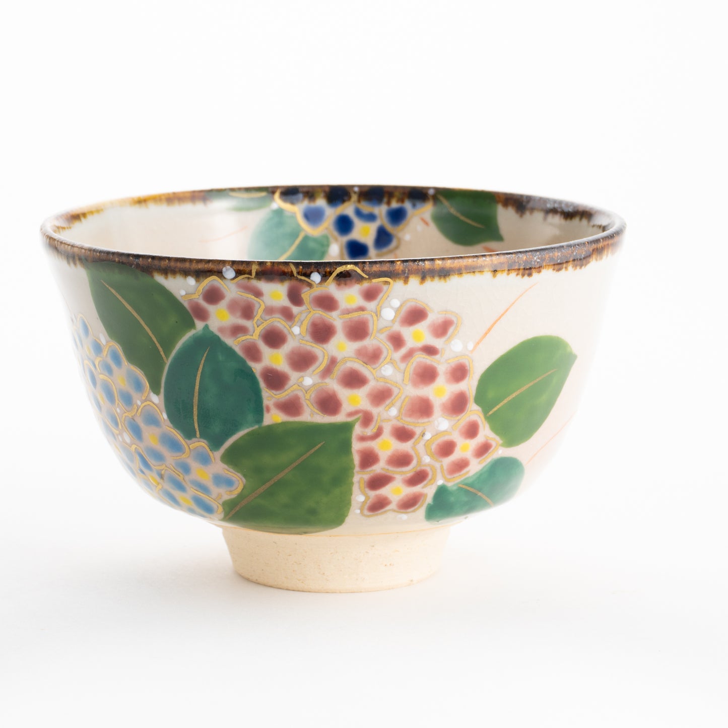 【清水焼】抹茶碗　紫陽花　安徳 KOTOPOTTER