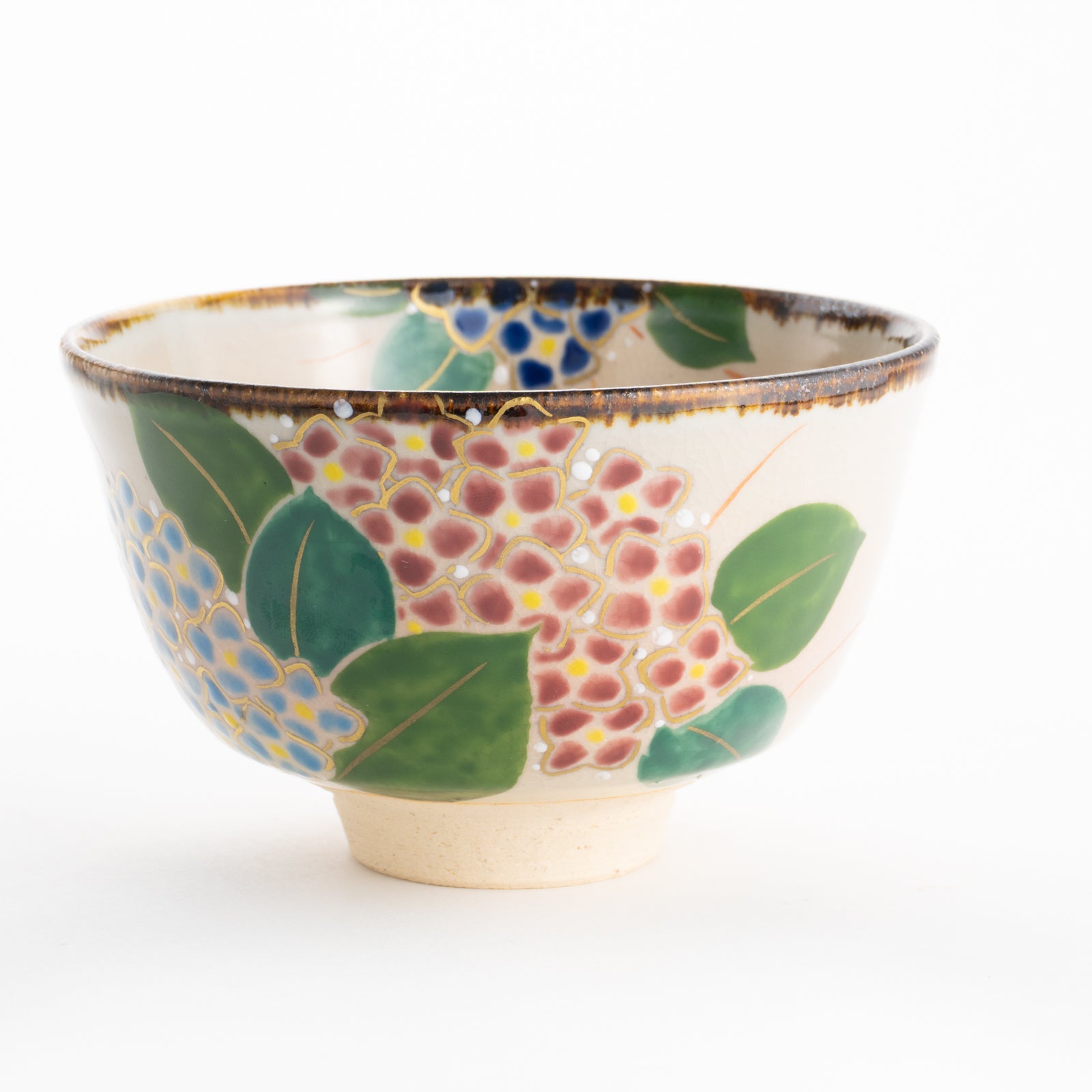 【清水焼】抹茶碗　紫陽花　安徳 KOTOPOTTER