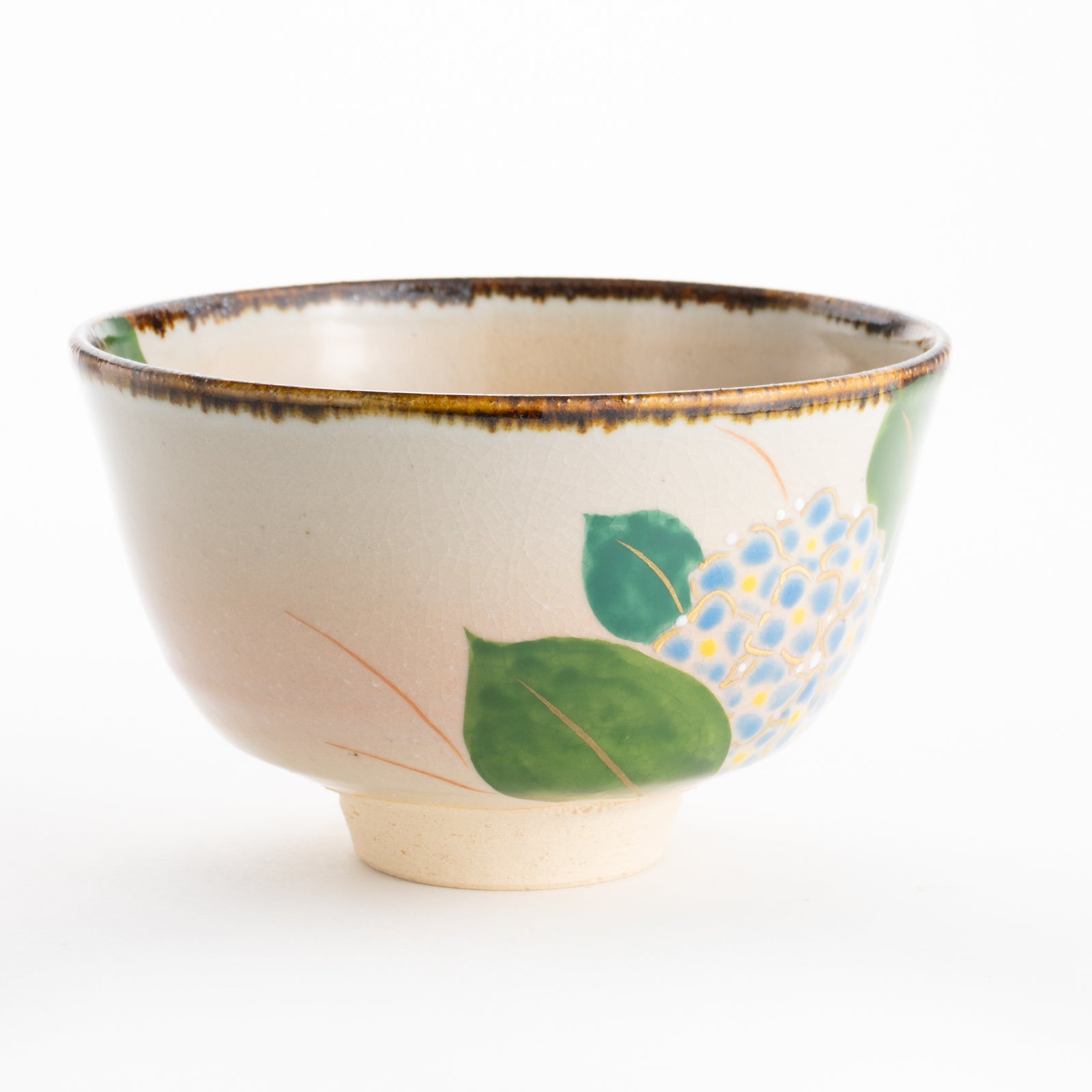 【清水焼】抹茶碗　紫陽花　安徳 KOTOPOTTER