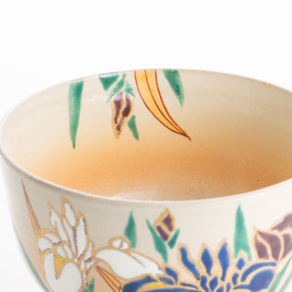 【清水焼】抹茶碗　アヤメ　亨 KOTOPOTTER