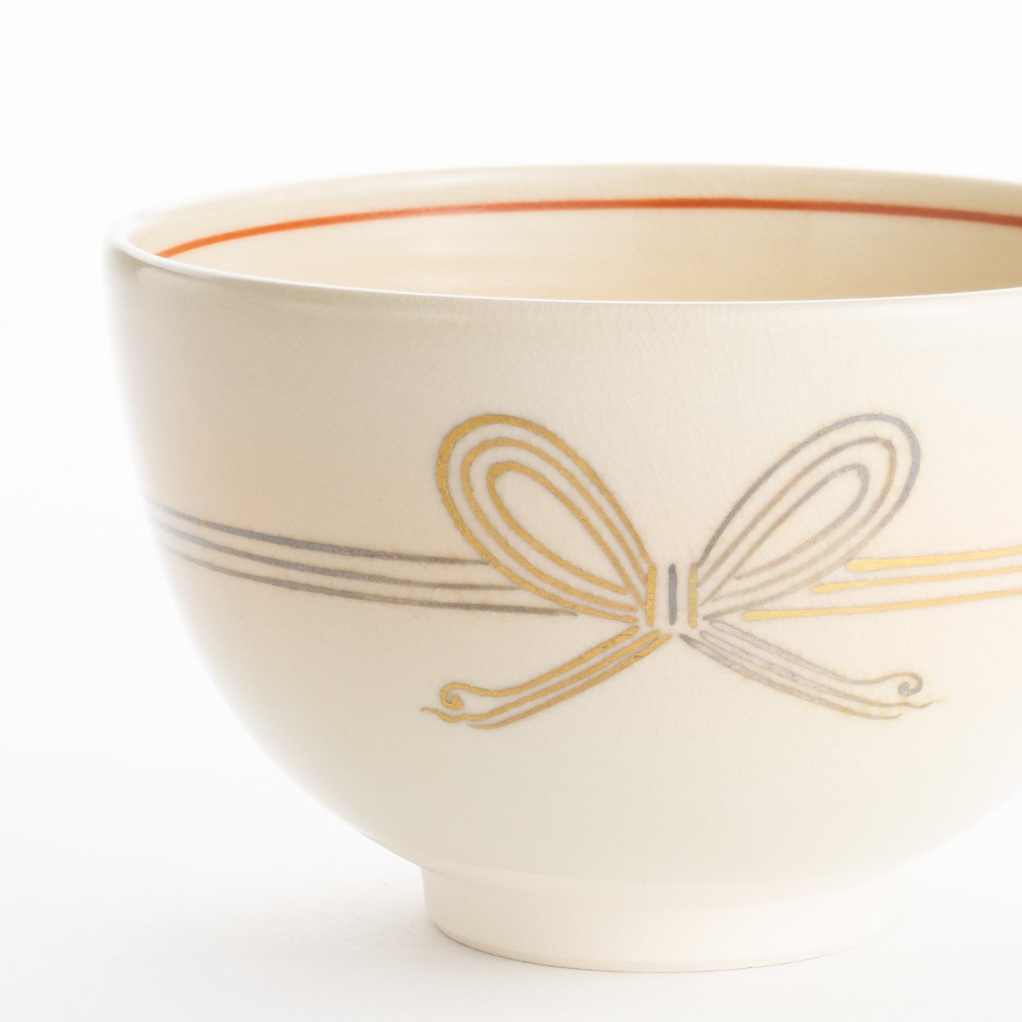 【清水焼】抹茶碗　金銀彩 のし　昇 KOTOPOTTER