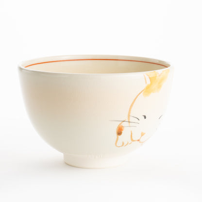 【清水焼】抹茶碗　ねこ　昇 KOTOPOTTER