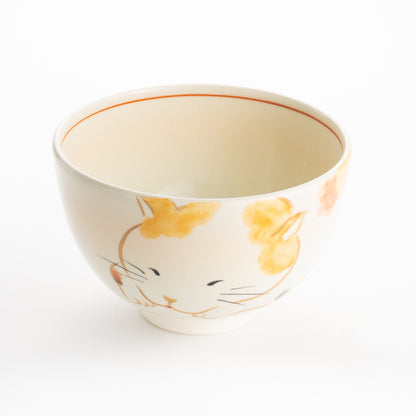 【清水焼】抹茶碗　ねこ　昇 KOTOPOTTER