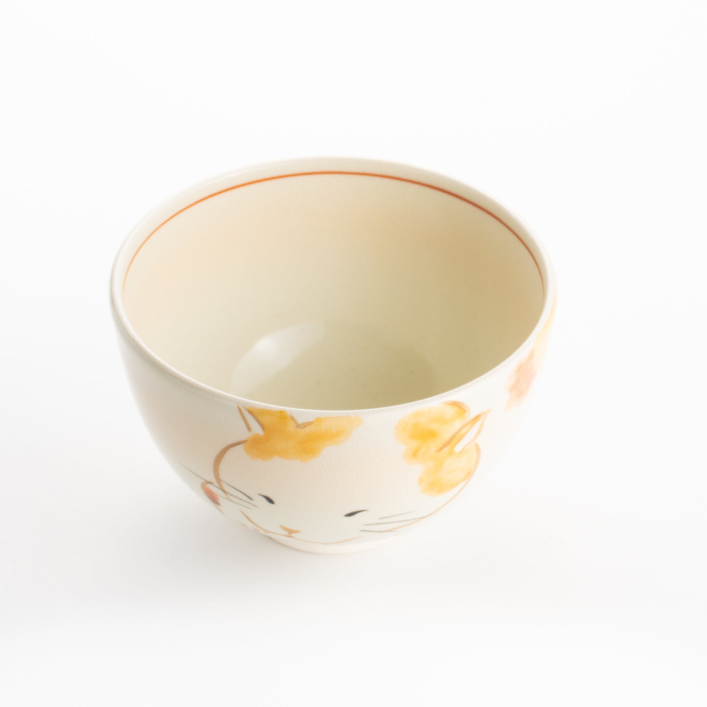 【清水焼】抹茶碗　ねこ　昇 KOTOPOTTER