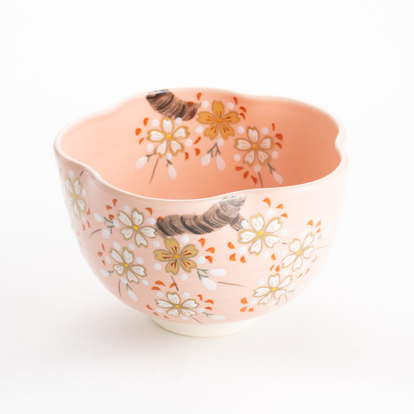 【清水焼】抹茶碗　花型桜　亨 KOTOPOTTER