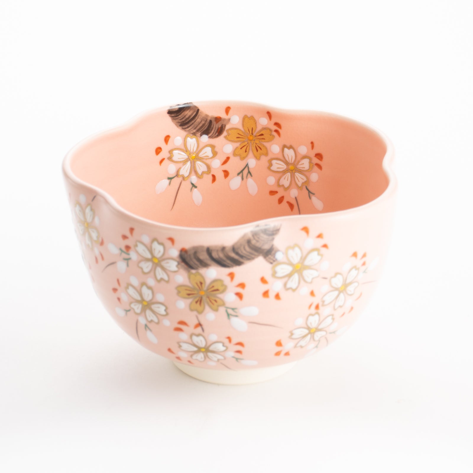 【清水焼】抹茶碗　花型桜　亨 KOTOPOTTER