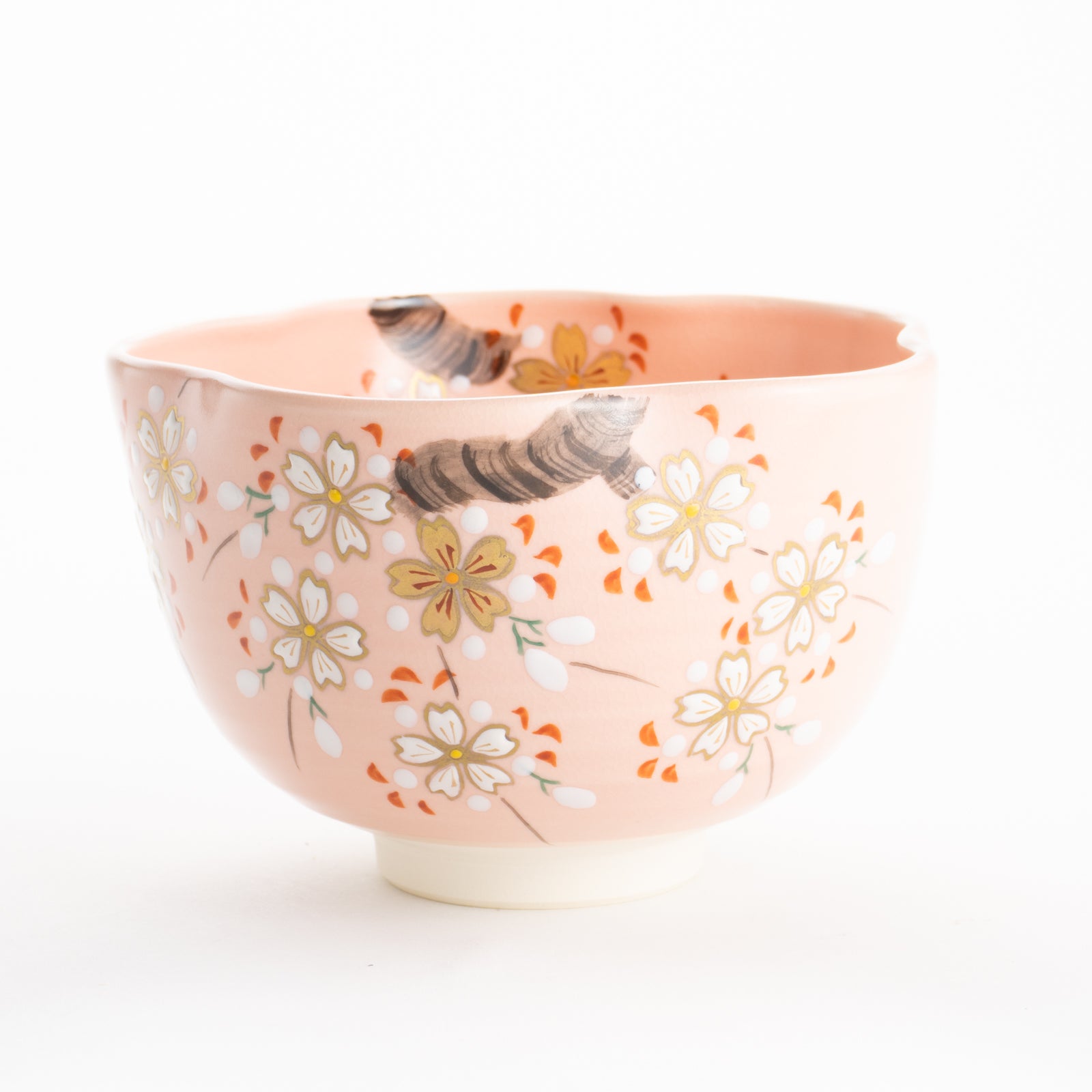 京都清水烧抹茶碗花型樱花｜亨｜KOTOPOTTER