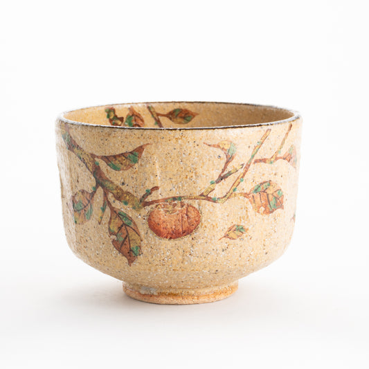 【清水焼】抹茶碗　灰釉 木守　中村良二 KOTOPOTTER