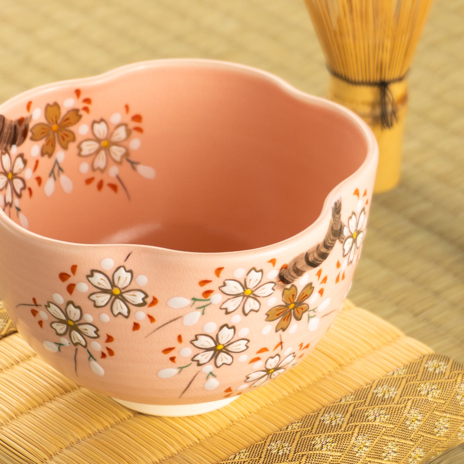 京都清水烧抹茶碗花型樱花｜亨｜KOTOPOTTER