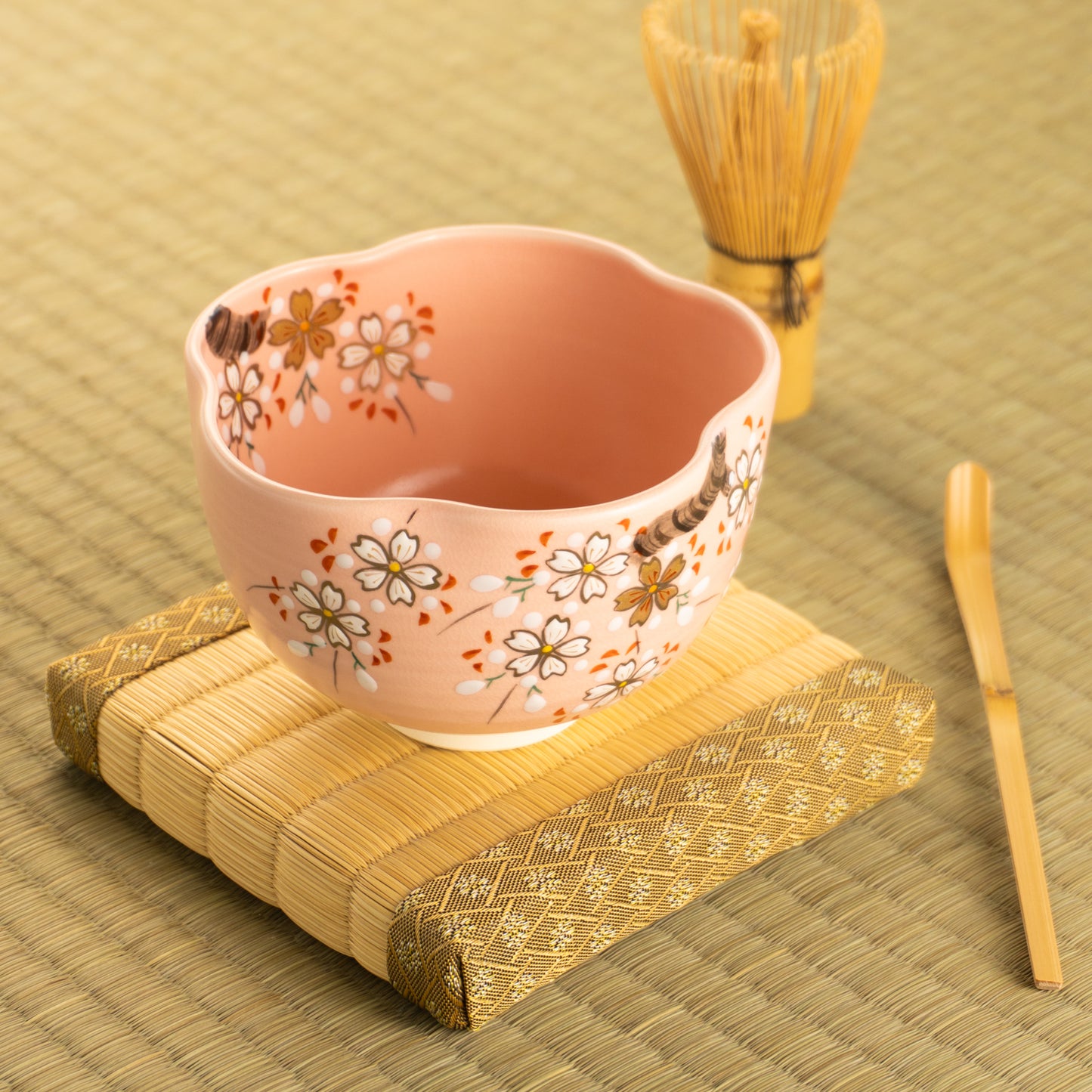 【清水焼】抹茶碗　花型桜　亨 KOTOPOTTER