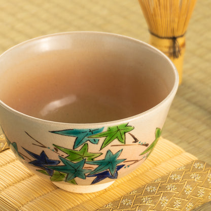 【清水焼】抹茶碗　青楓　安徳 KOTOPOTTER