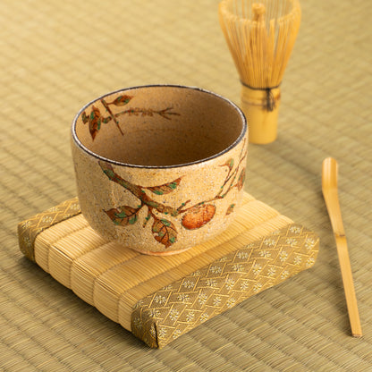 【清水焼】抹茶碗　灰釉 木守　中村良二 KOTOPOTTER