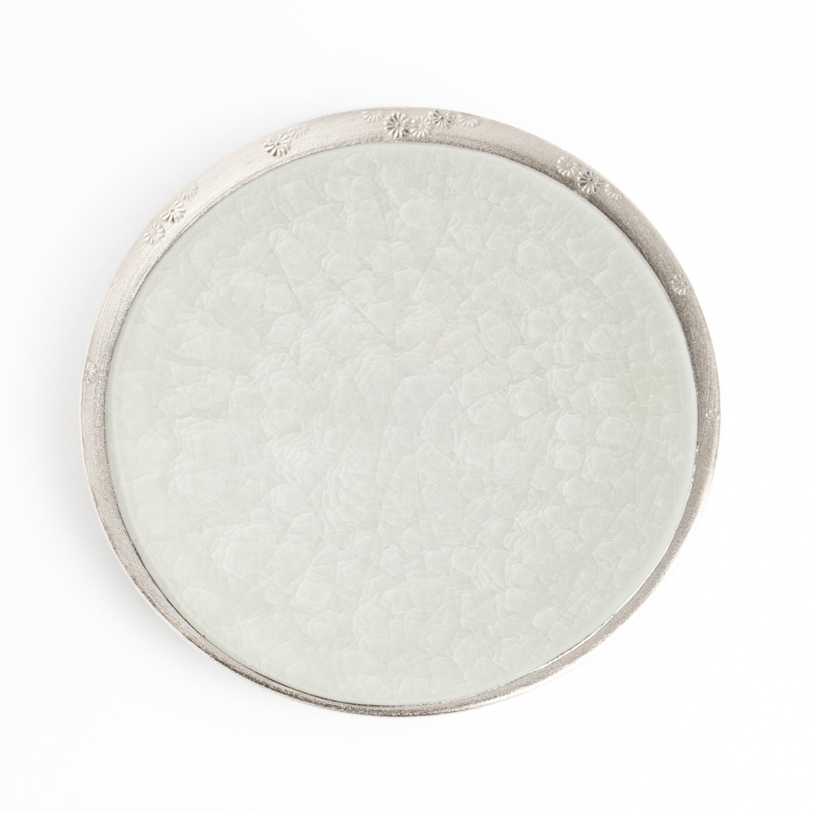 【清水焼】ディッシュ　亀甲貫入グレー　陶仙窯 KOTOPOTTER