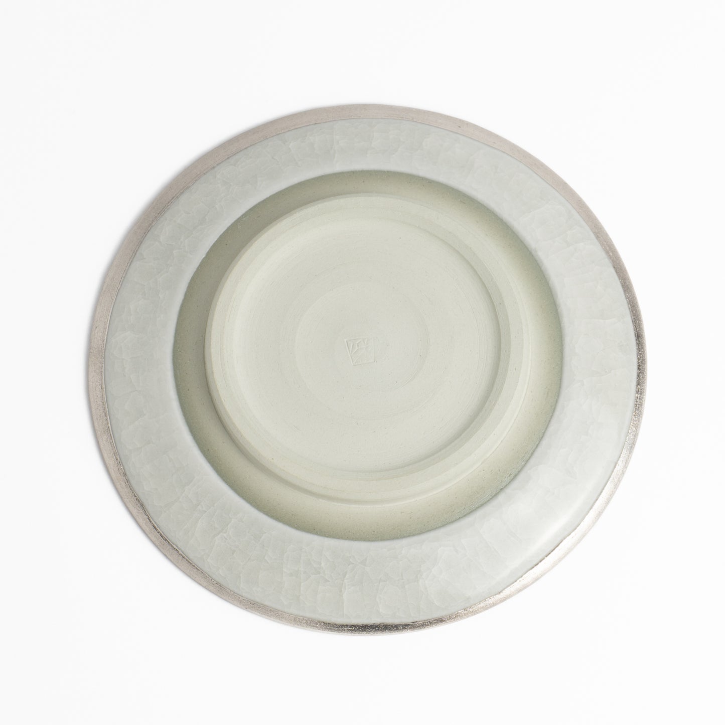 【清水焼】ディッシュ　亀甲貫入グレー　陶仙窯 KOTOPOTTER