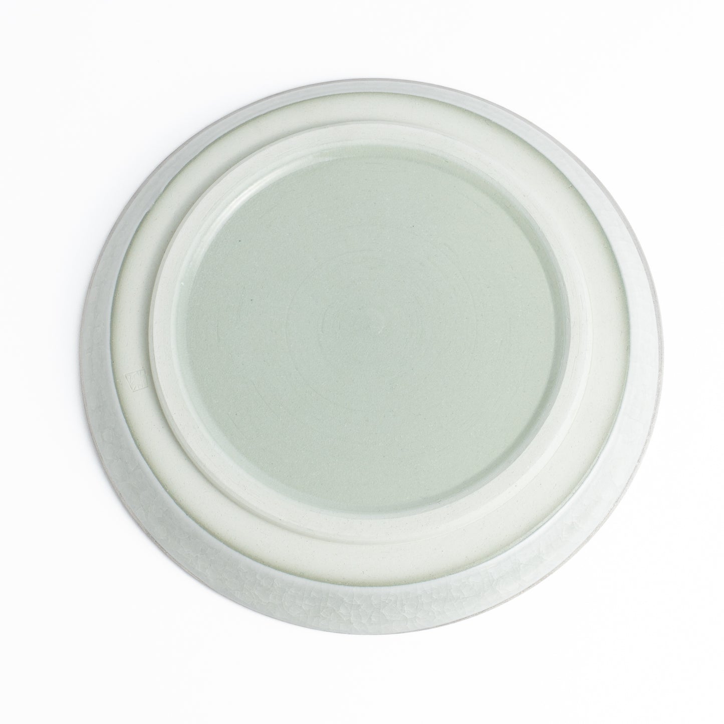 【清水焼】プレートS　亀甲貫入グレー　陶仙窯 KOTOPOTTER