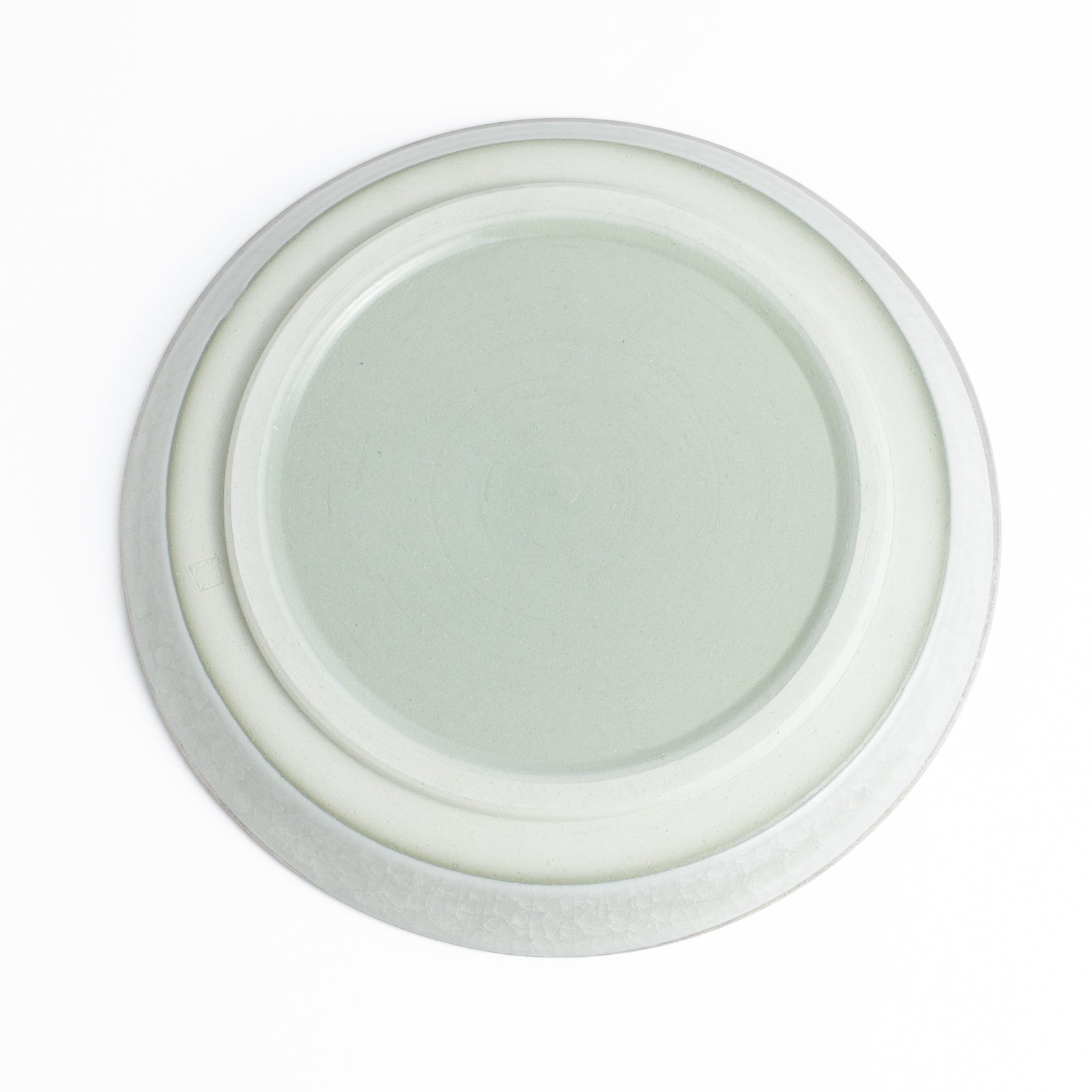 【清水焼】プレートS　亀甲貫入グレー　陶仙窯 KOTOPOTTER