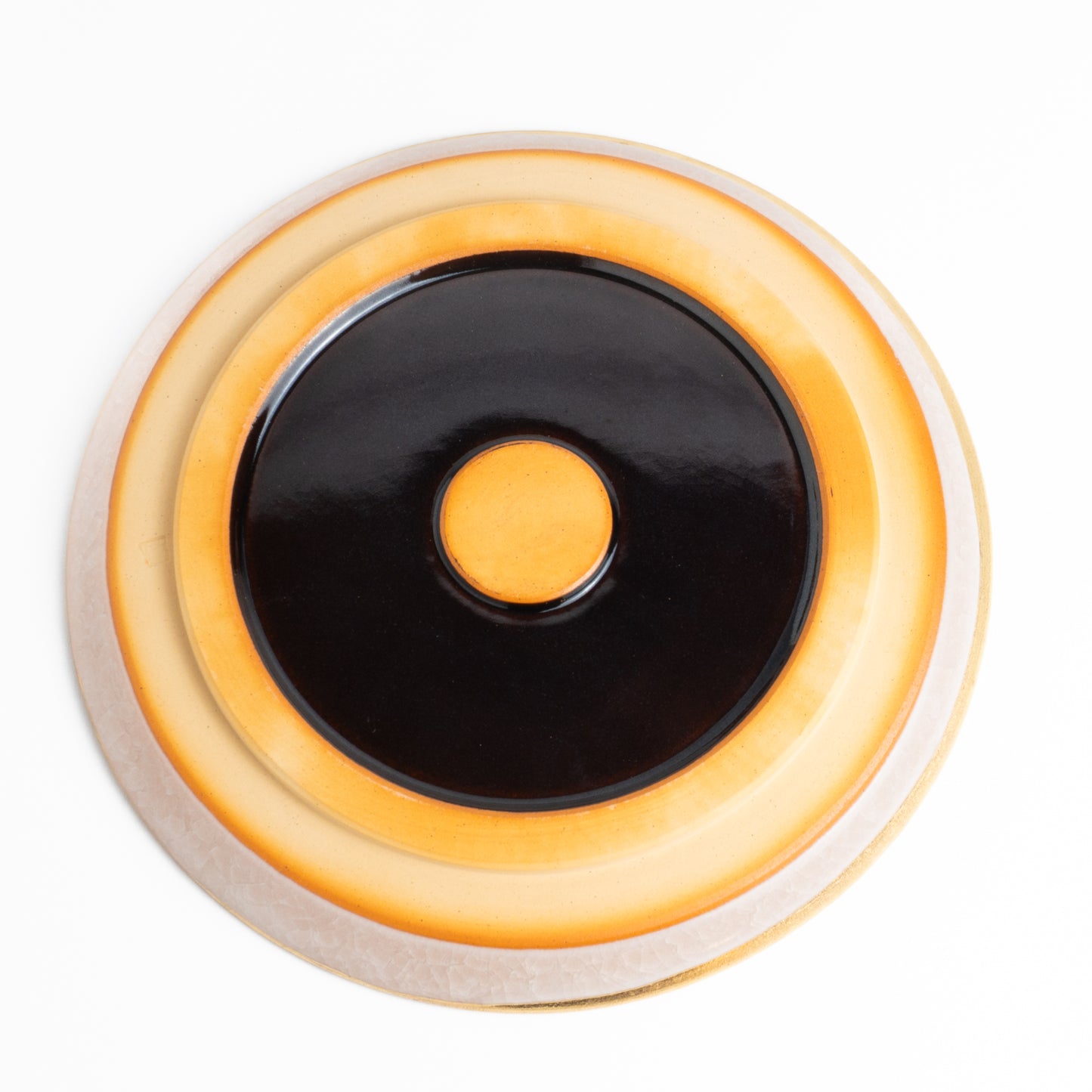 【清水焼】プレートM　亀甲貫入ピンク　陶仙窯 KOTOPOTTER