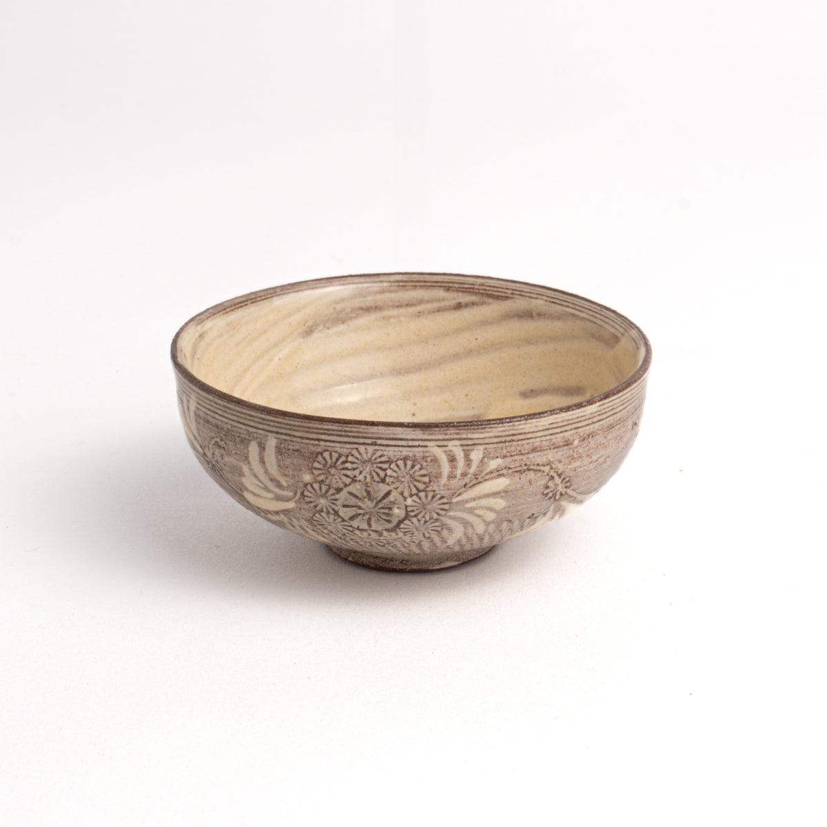 ぐい呑　紫三島A　陶楽窯 - Handcrafted Japanese pottery from Kyoto - Kyo ware / Kiyomizu ware.