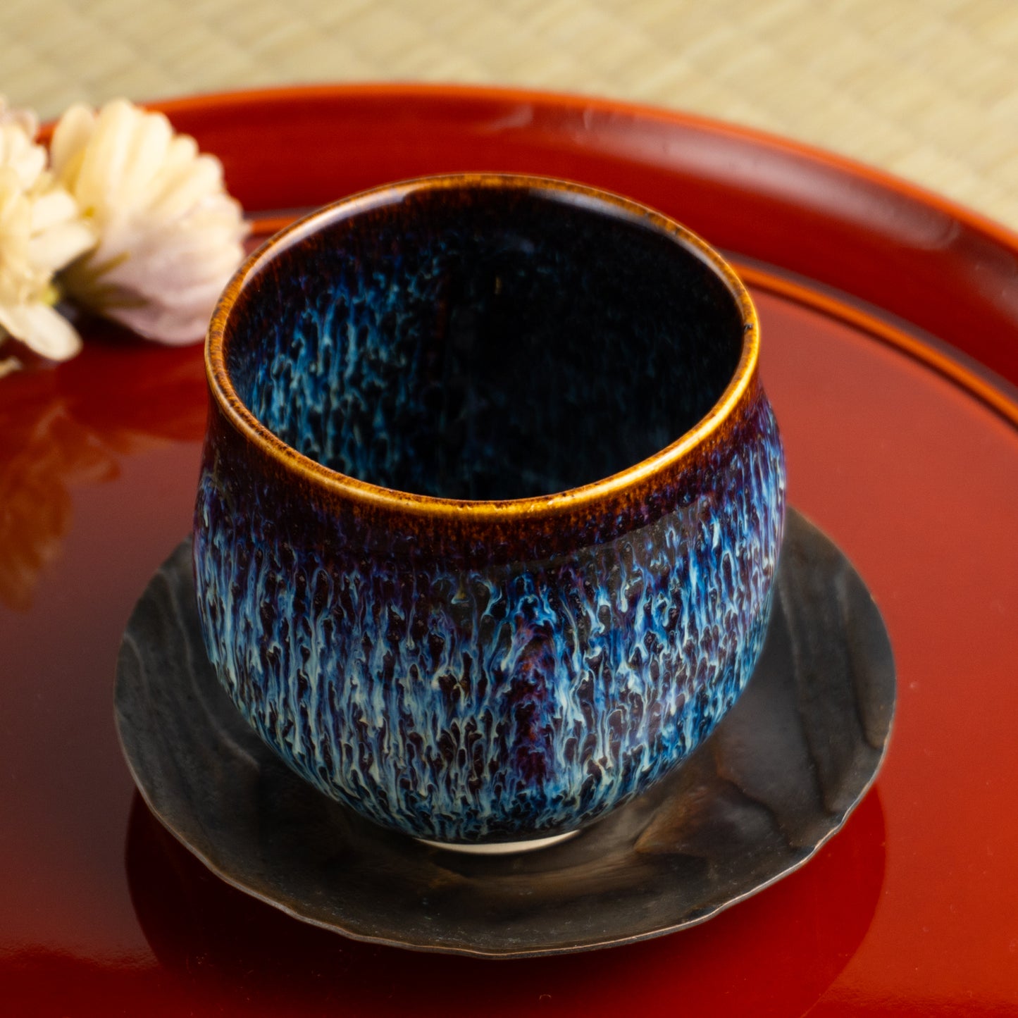 【清水焼】湯呑　流星　和泉良法 KOTOPOTTER