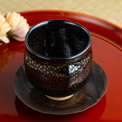 【清水焼】湯呑　銀星　和泉良法 KOTOPOTTER