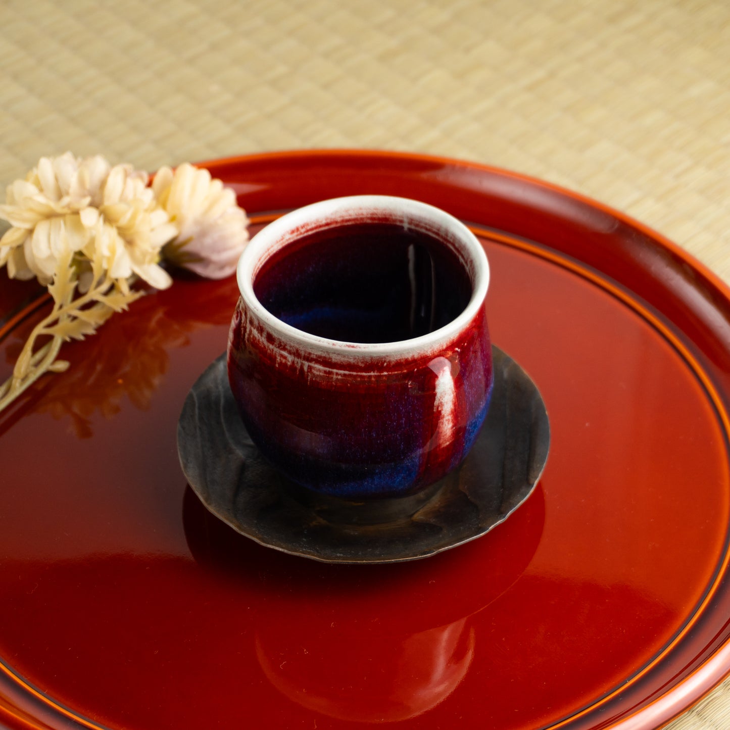 【清水焼】湯呑　辰砂C　和泉良法 KOTOPOTTER