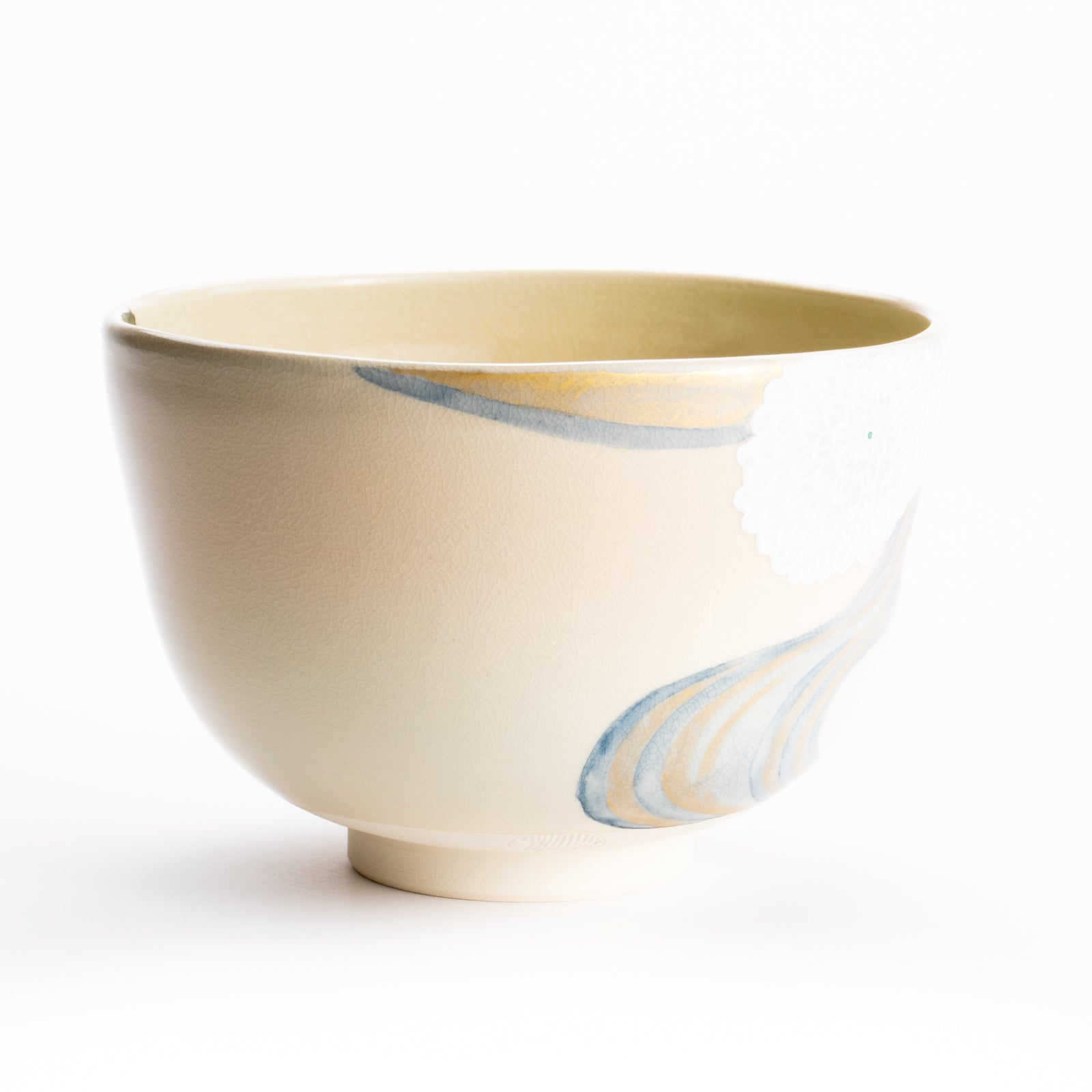 【清水焼】抹茶碗　菊図　善昇 KOTOPOTTER