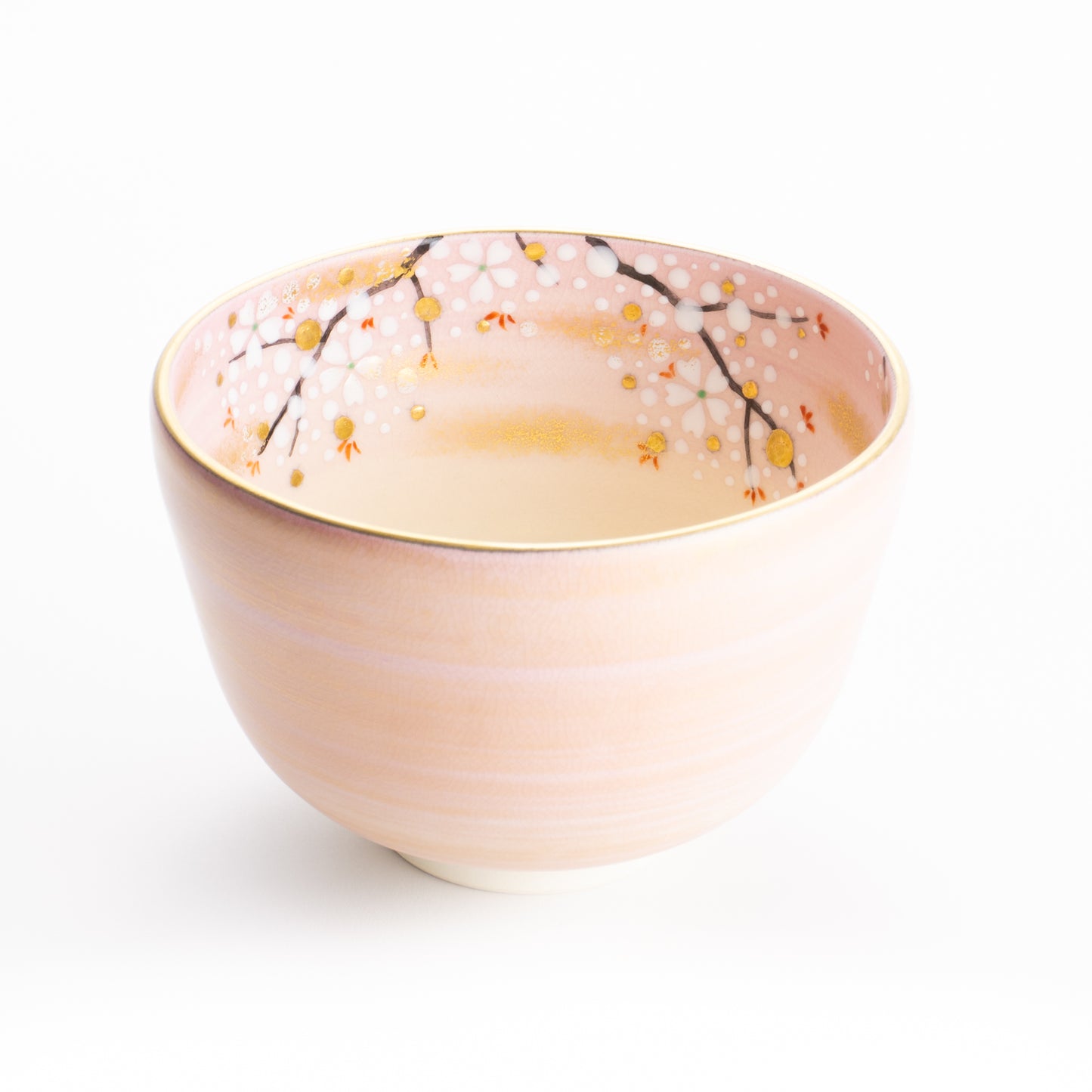 【清水焼】抹茶碗　内絵桜　善昇 KOTOPOTTER