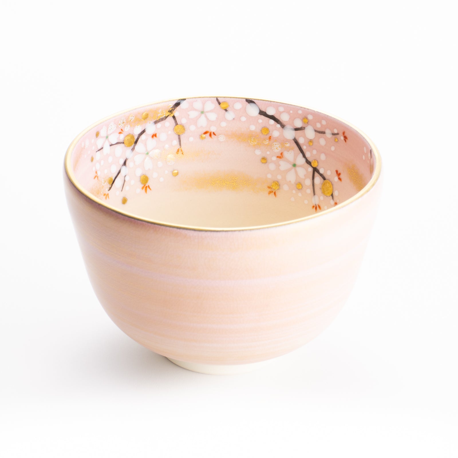 【清水焼】抹茶碗　内絵桜　善昇 KOTOPOTTER