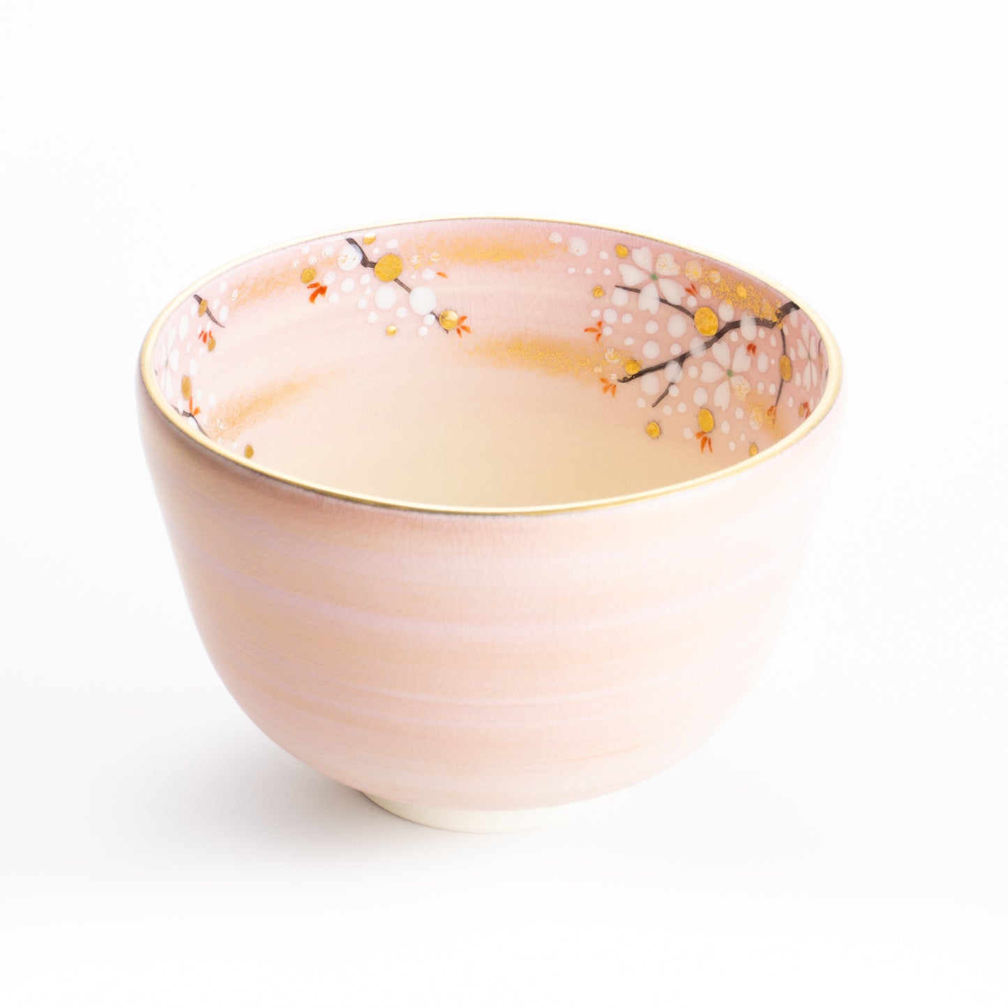 【清水焼】抹茶碗　内絵桜　善昇 KOTOPOTTER