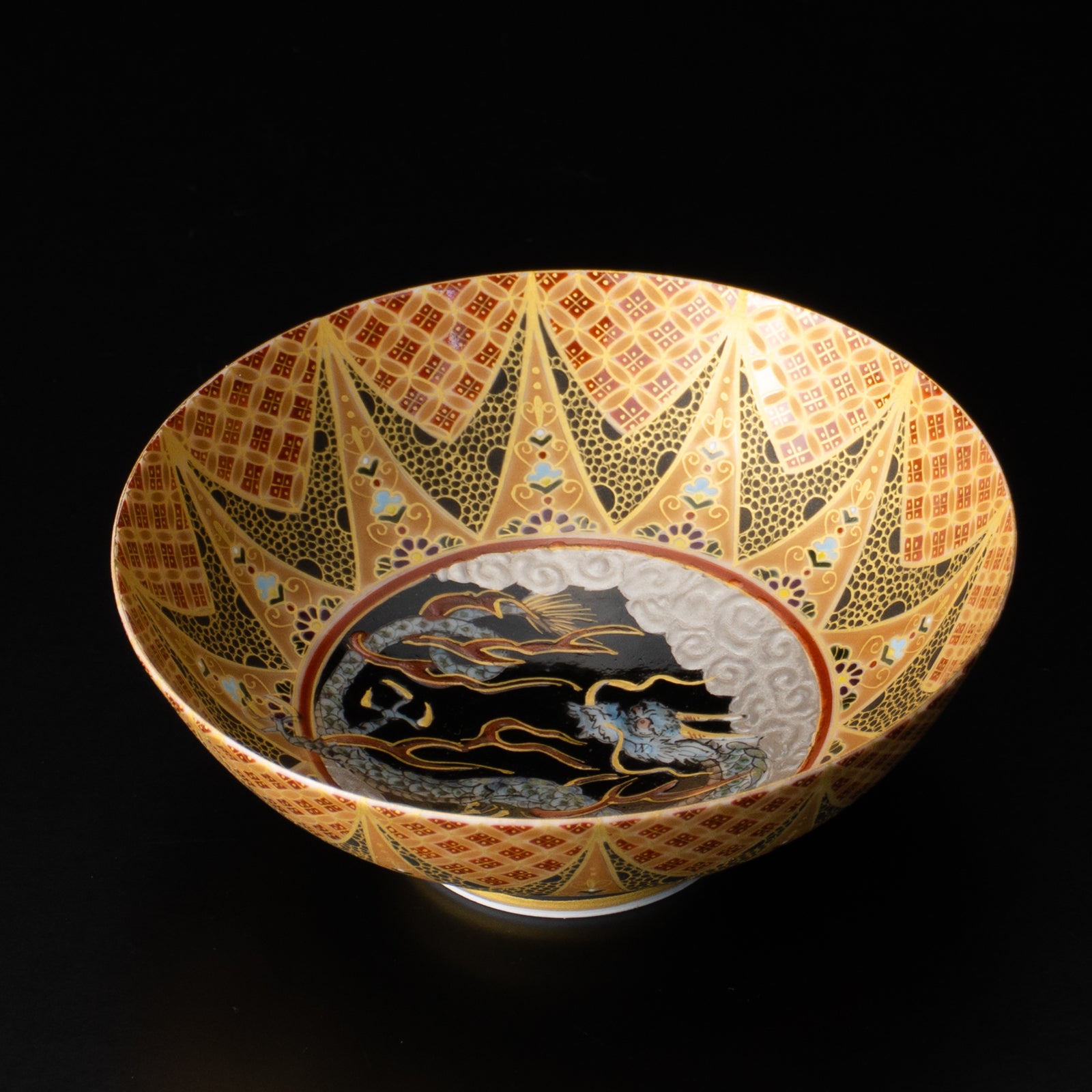 【清水焼】盃　華薩摩 雲竜　空女 KOTOPOTTER