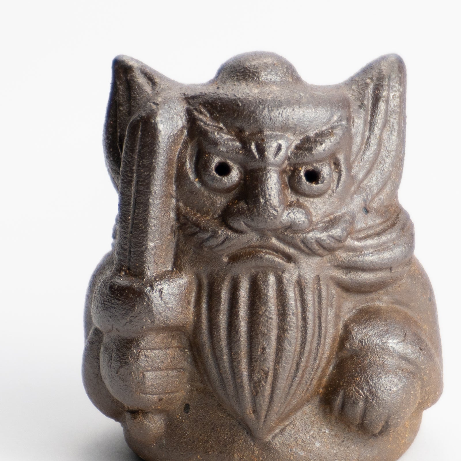 【清水焼】陶人形　鍾馗さん（ミニ）穴窯A　吉田瑞希 KOTOPOTTER