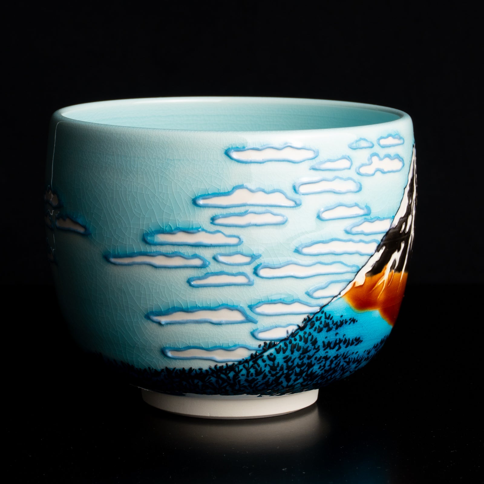 抹茶碗　富嶽三十六景　凱風快晴　 KOTOPOTTER