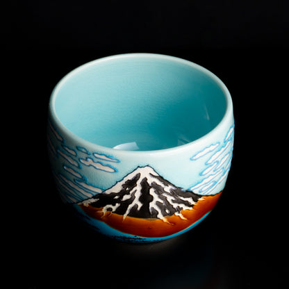 抹茶碗　富嶽三十六景　凱風快晴　 KOTOPOTTER