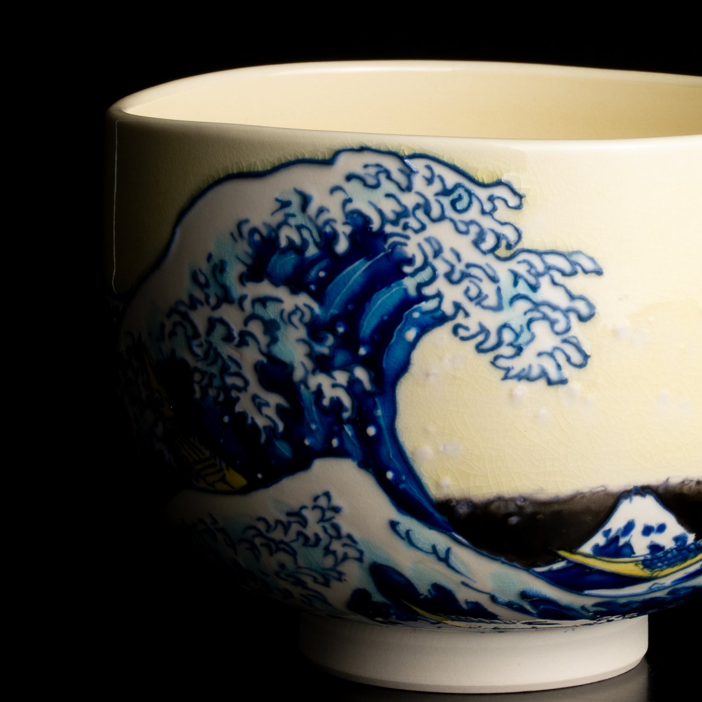 抹茶碗　富嶽三十六景　神奈川沖浪裏 KOTOPOTTER