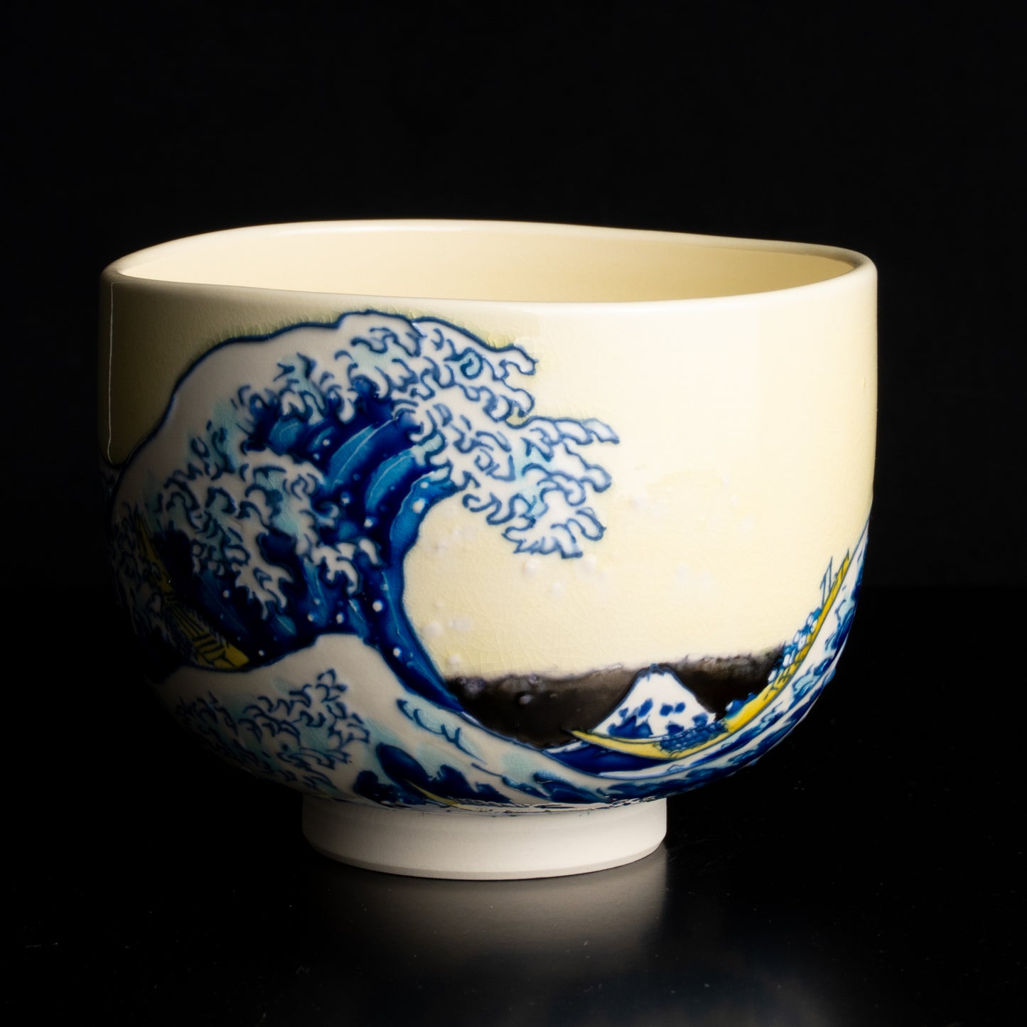 抹茶碗　富嶽三十六景　神奈川沖浪裏 KOTOPOTTER