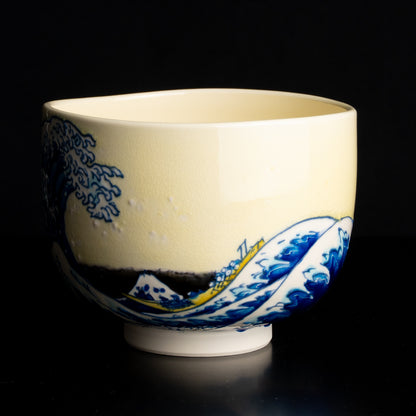 抹茶碗　富嶽三十六景　神奈川沖浪裏 KOTOPOTTER