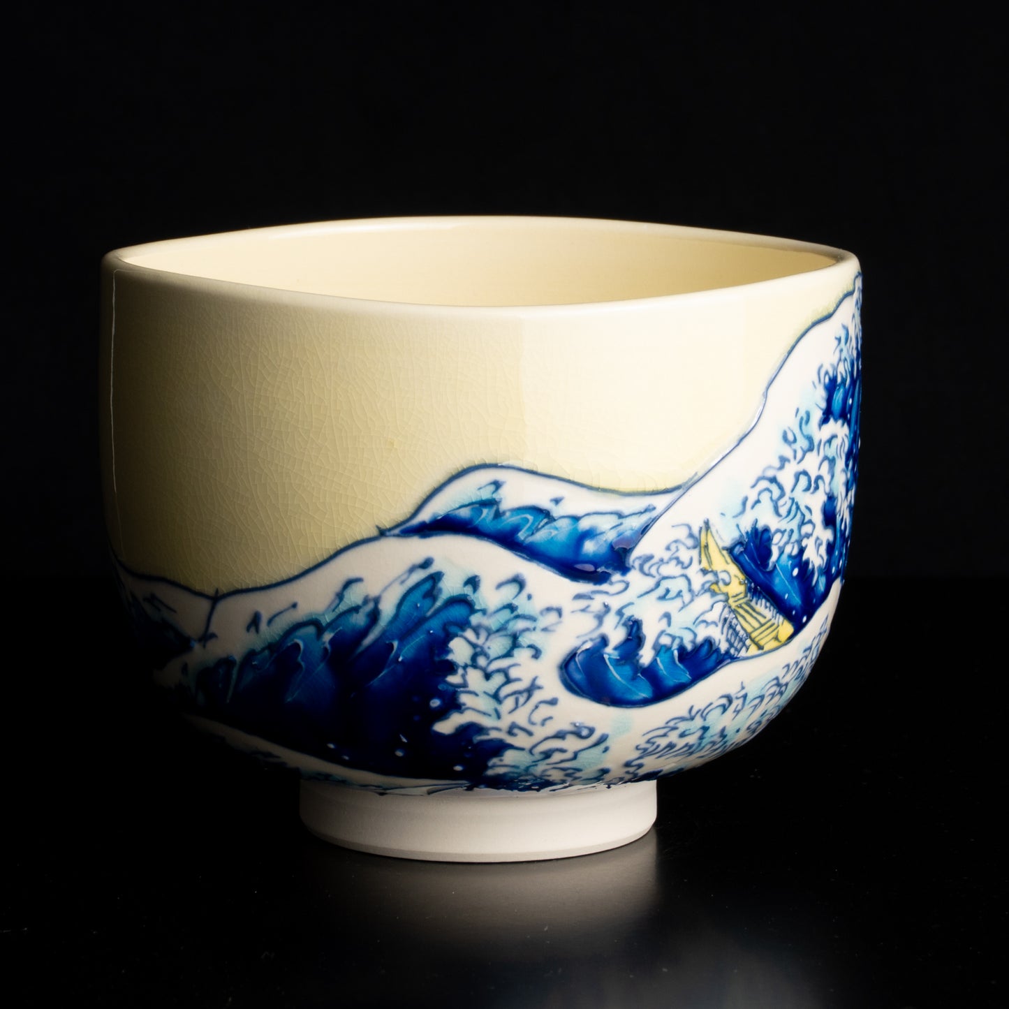 抹茶碗　富嶽三十六景　神奈川沖浪裏 KOTOPOTTER